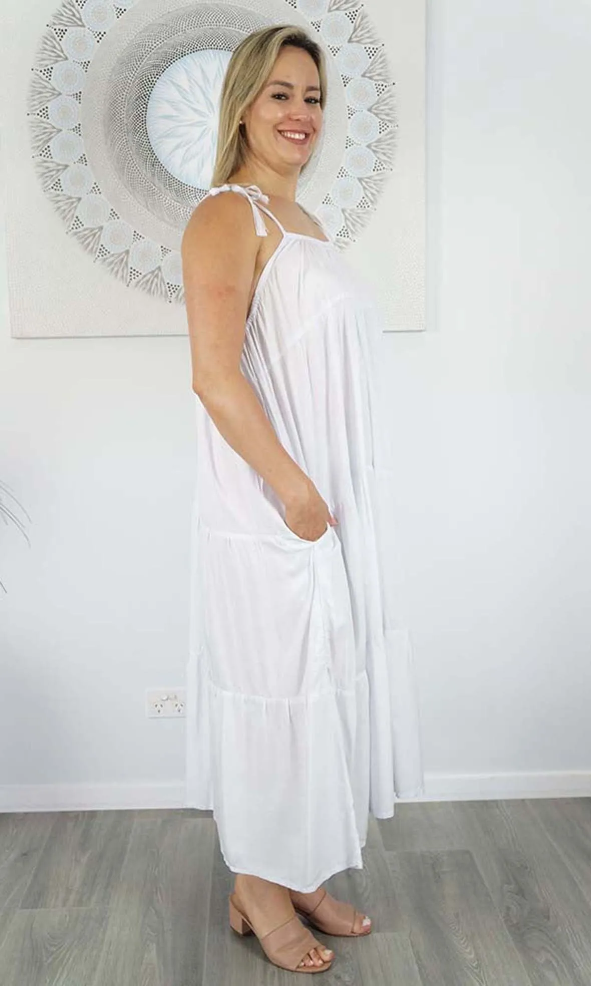 Rayon Dress Goa Plain, More Colours