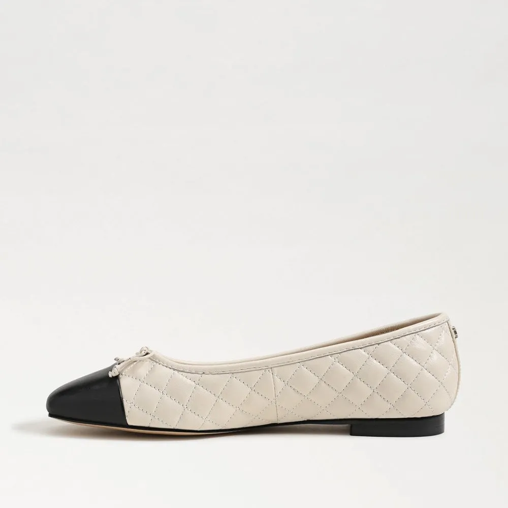 Sam Edelman Marilyn Flats in White/Black