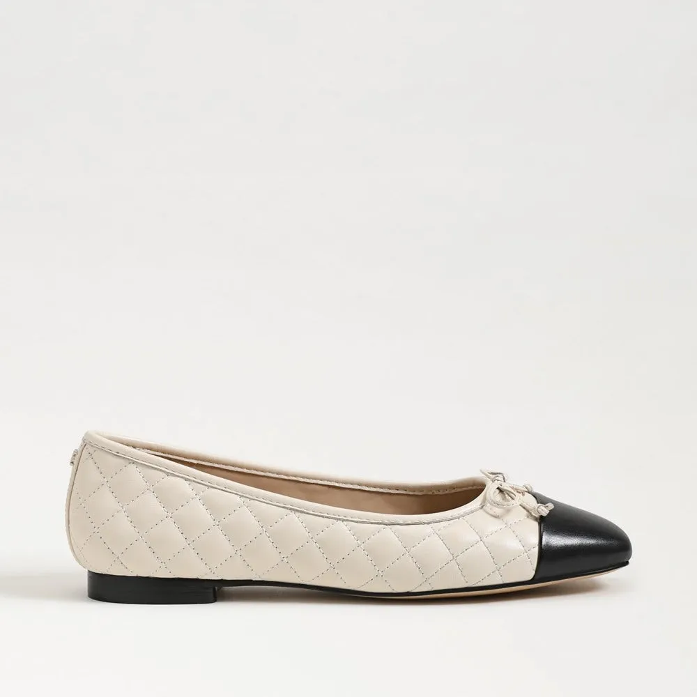 Sam Edelman Marilyn Flats in White/Black