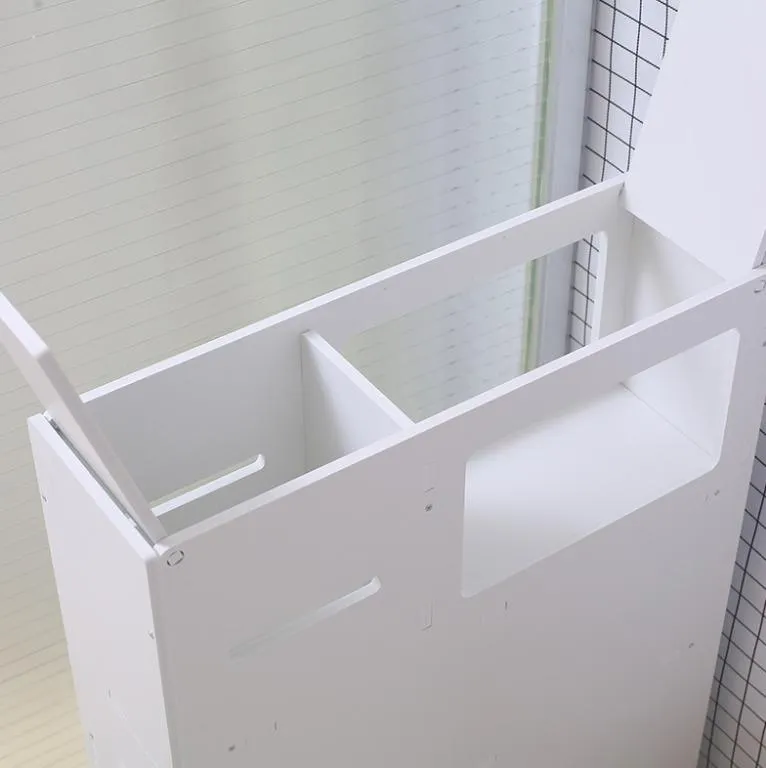 Slide-Out Bathroom Toilet Floor Cabinet