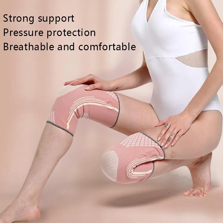 Sports Knee Pads Training Running Knee Thin Protective Cover, Specification: S(Peacock Blue Silicone Non-slip)