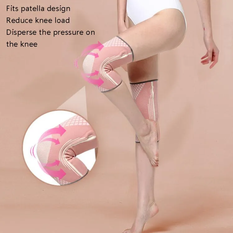 Sports Knee Pads Training Running Knee Thin Protective Cover, Specification: S(Peacock Blue Silicone Non-slip)
