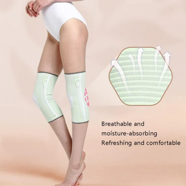 Sports Knee Pads Training Running Knee Thin Protective Cover, Specification: S(Peacock Blue Silicone Non-slip)