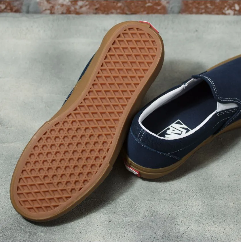 Vans Slip On Pro Skateboard Shoe - Navy/Gum