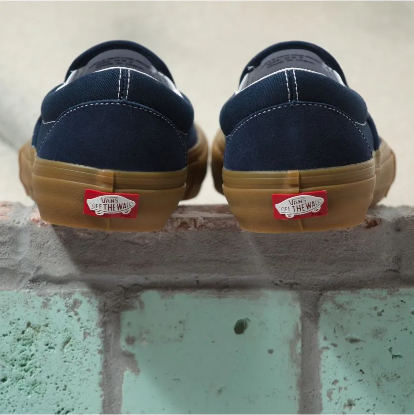 Vans Slip On Pro Skateboard Shoe - Navy/Gum