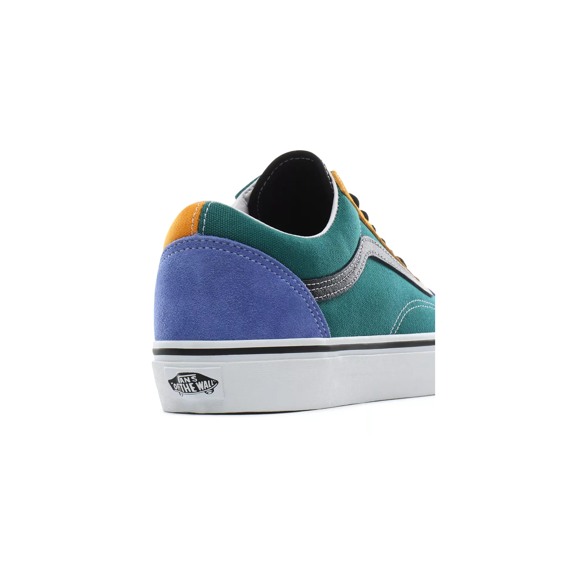 Vans Unisex Mix & Match Old Skool Shoes - Cadmium Yellow / Tidepool Green