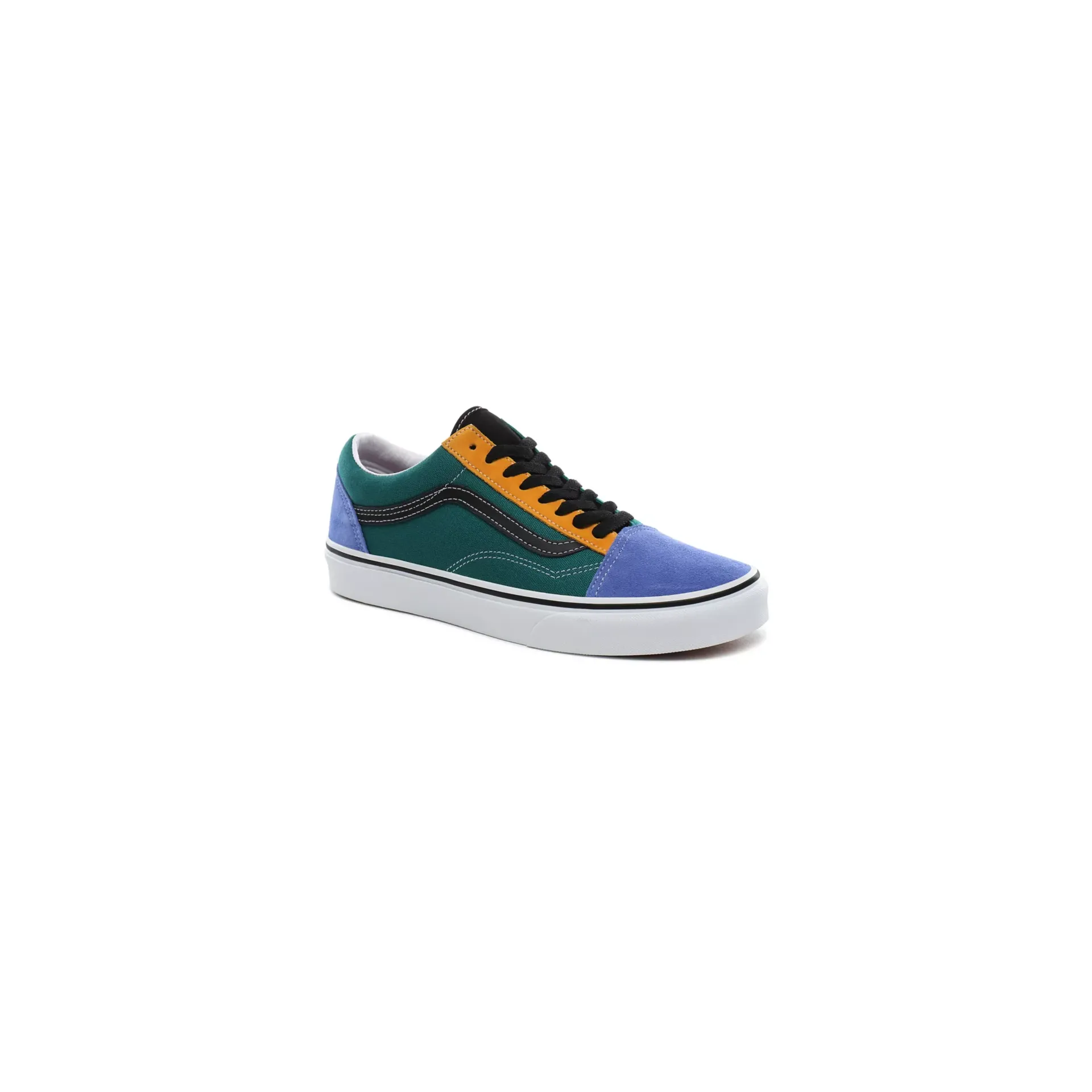 Vans Unisex Mix & Match Old Skool Shoes - Cadmium Yellow / Tidepool Green
