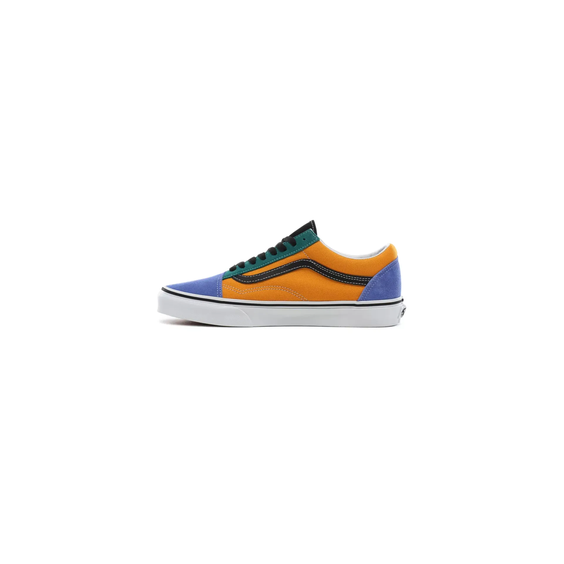 Vans Unisex Mix & Match Old Skool Shoes - Cadmium Yellow / Tidepool Green