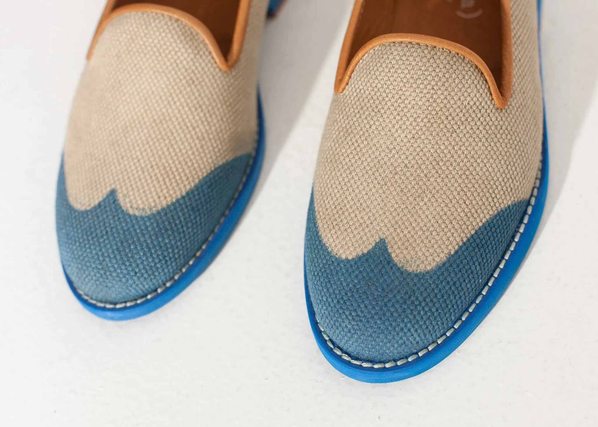 Wingtip Loafer in Blue - A Stylish and Fashionable Choice