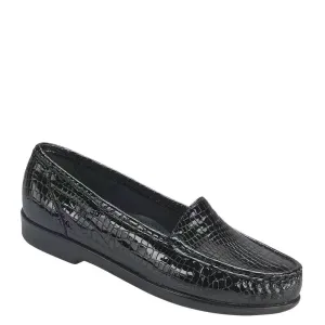 Women's Simplify Slip on Shoe SAS- Black Croc at Brandy's Shoes Made in USA