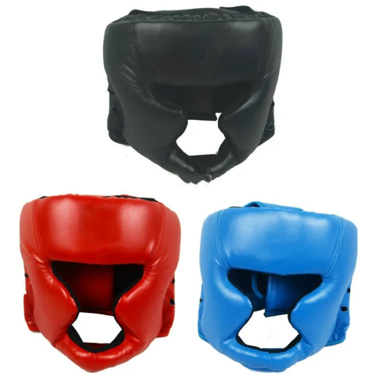 WSD001 Adjustable Adult Fighting Training Helmet Boxing Protective Gear(Red)